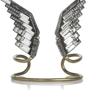 LANVIN Crystal Eagle Wings Cuff